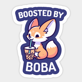 Boosted by Boba - Fennec Fox Sticker